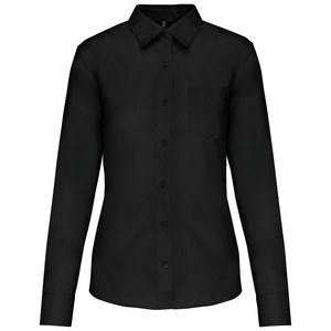 Kariban K549 - JESSICA - CAMISA DE MANGA LARGA PARA MUJER Negro