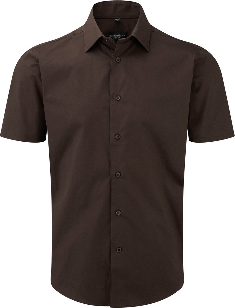 Russell Collection RU947M - Camisa Entallada En Manga Corta