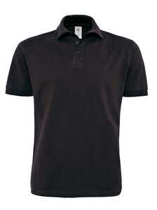 B&C BA305 - Polo Heavymill de manga corta Black