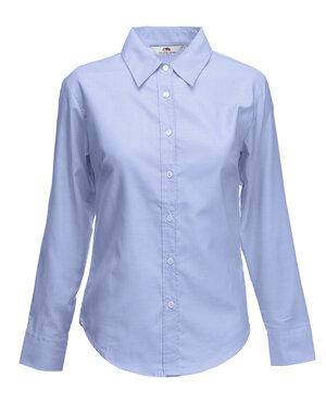 Fruit of the Loom SS001 - Camisa Oxford para mujer de manga larga