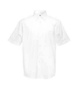 Fruit of the Loom SS112 - Camisa Oxford de manga corta Blanco