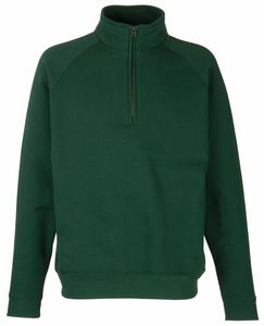 Fruit of the Loom SS830 - Sudadera con cremallera Premium 70/30 Verde botella