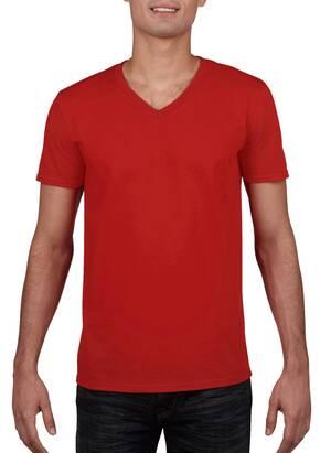 camiseta hombre cuello v gildan