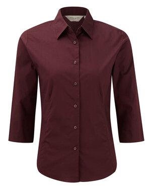 Russell J946F - Camisa de manga larga para mujer de fácil cuidado