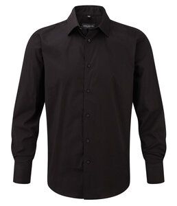 Russell J946M - Camisa de manga larga de fácil cuidado Negro