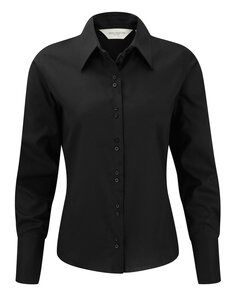 Russell Collection R-956F-0 - Camisa Ultimate Non-iron LS Negro