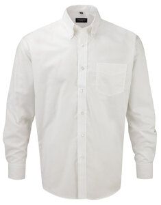 Russell Collection R-932M-0 - Camiseta Oxford LS Blanco