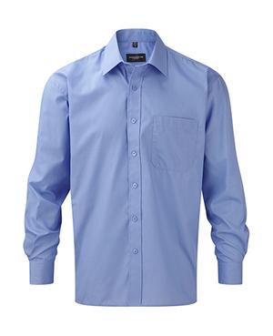 Russell Collection R-934M-0 - Camisa de Popelina Manga Larga