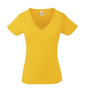 Fruit of the Loom 61-398-0 - Camiseta Para Dama Valueweight con Cuello en V Sunflower