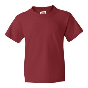 Fruit of the Loom 61-033-0 - Camiseta Algodon Niño Rojo