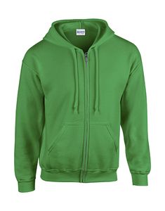 Gildan 18600 - Sudadera Heavyweight con Capucha y Cremallera Completa Irish Green