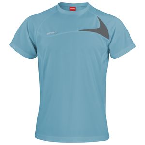 Spiro S182M - Camiseta dash training Aqua/ Grey