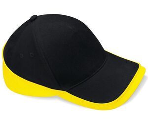 Beechfield BC171 - Gorra Teamwear competition Black / Yellow