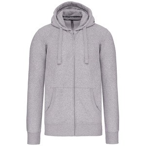 Kariban K454 - SUDADERA CON CAPUCHA Y CREMALLERA PARA ADULTO Oxford Grey