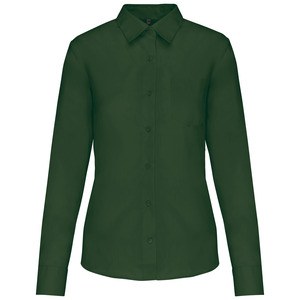 Kariban K549 - JESSICA - CAMISA DE MANGA LARGA PARA MUJER Verde bosque