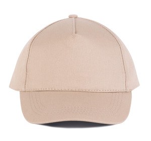 K-up KP116 - GORRA DE ALGODÓN 5 PANELES Crema