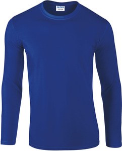 Gildan GI64400 - Camiseta Manga Larga Hombre Gildan - Softstyle Azul royal