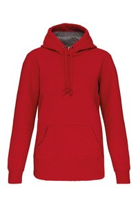 Kariban K443 - SUDADERA CON CAPUCHA Rojo