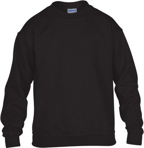 Gildan GI18000B - Sudadera de cuello tripulado juvenil de mezcla pesada Black/Black