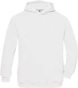 B&C CGWK681 - Niños de sudadera con capucha Blanco