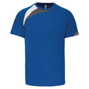 Proact PA436 - CAMISETA DEPORTIVA DE MANGA CORTA Sporty Royal Blue / White / Storm Grey