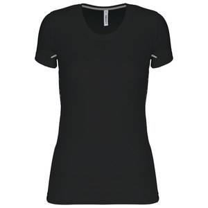 ProAct PA466 - CAMISETA DE MANGA CORTA PARA MUJER Black / Silver