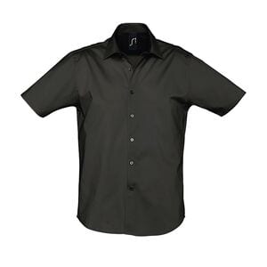 SOL'S 17030 - Broadway Camisa Strech Hombre Manga Corta Negro