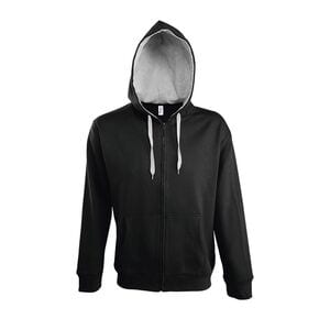 SOL'S 46900 - SOUL MEN Chaqueta De Hombre Contrastada Con Capucha Negro