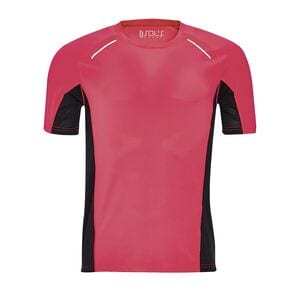 SOL'S 01414 - SYDNEY MEN Camiseta Running Manga Corta Hombre Neón coral