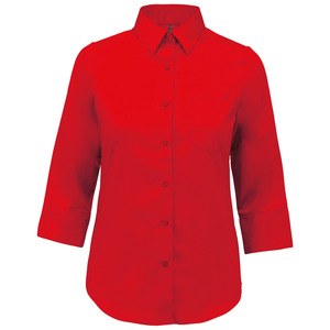 Kariban K558 - Camisa con mangas 3/4 para mujer Classic Red