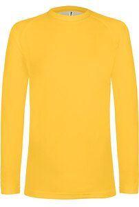 ProAct PA006 - CAMISETA DE MANGA LARGA DOBLE PIEL "QUICK DRY" PARA NIÑO Sporty Yellow