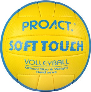 Proact PA852 - BALÓN SOFT TOUCH DE VÓLEY PLAYA Yellow / Royal Blue / White