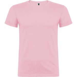 Roly CA6554 - BEAGLE Camiseta de manga corta de cuello redondo doble con elastano Luz de color rosa