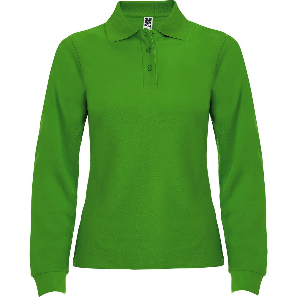 Roly PO6636 - ESTRELLA WOMAN L/S Polo de manga larga con cuello y bocamangas acanalado