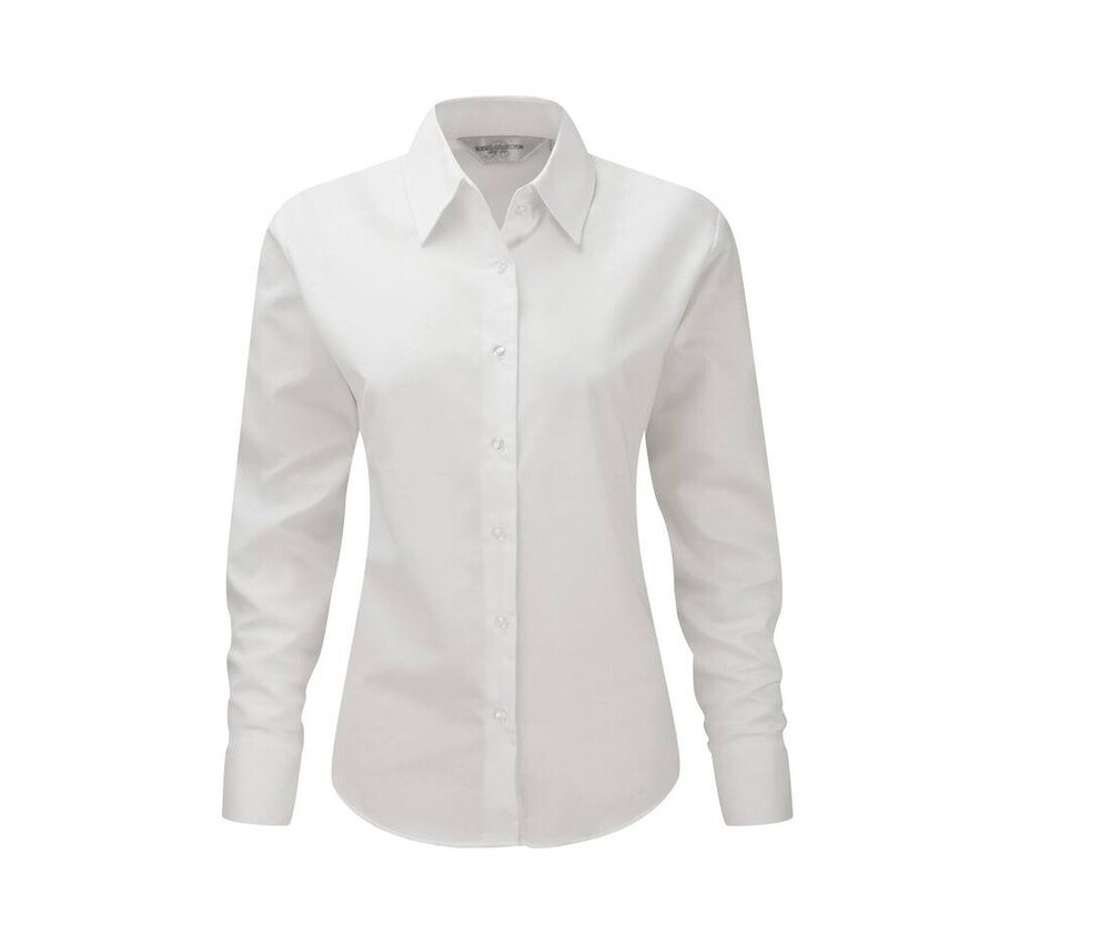 Russell Collection JZ32F - Camisa Oxford para mujer