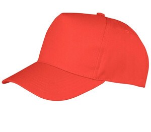 Result RC084 - Gorra visera Boston 5-Panel Printers Rojo