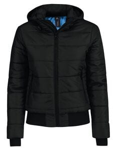 B&C BC336 - Chaqueta Impermeable Superhood para mujer Black/Colbalt Blue