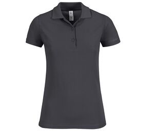 B&C BC409 - Polo Mujer Azafrán Atemporal Gris Oscuro