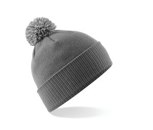 Beechfield BF450 - Gorro con pompón Graphite Grey/Light Grey