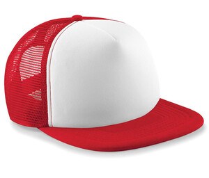 Beechfield BF64B - Gorra de camionero Snapback para niños Classic Red/White