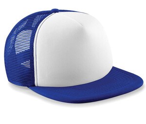 Beechfield BF64B - Gorra de camionero Snapback para niños Royal/White