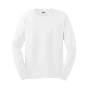 Gildan GN186 - Camiseta de manga larga Ultra-T para hombre  Blanco