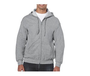 Gildan GN960 - Sudadera con capucha y cremallera grande para hombre Deporte Gris