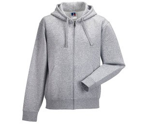 Russell JZ266 - Sudadera con capucha con cremallera auténtica para hombre Light Oxford