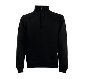 Fruit of the Loom SC276 - Sudadera premium con cremallera para hombre Negro