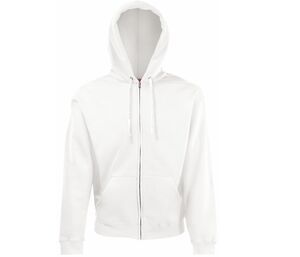 Fruit of the Loom SC374 - Sudadera con cremallera para hombre Blanco