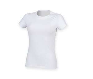 Skinnifit SK121 - Camiseta mujer algodón stretch Blanco