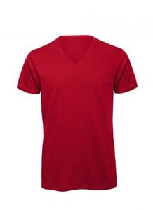 B&C BC044 - Camiseta de algodón orgánico para hombre Rojo