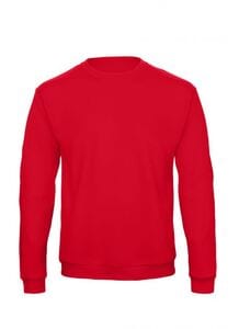 B&C ID202 - Sudadera de corte recto Rojo