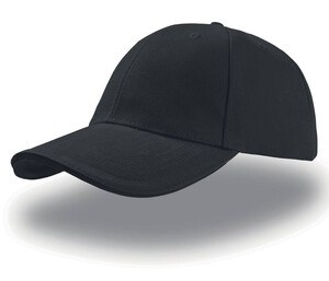 Atlantis AT003 - gorra sándwich de 6 paneles Black/Black